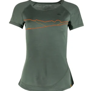 Camiseta WoodWool Lady Kira Hometown | Verde Bayberry