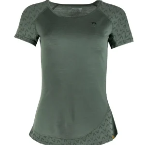 Camiseta WoodWool Lady Deanna Boulder | Verde Bayberry