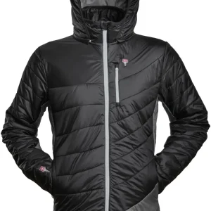 Chaqueta de seda y lana refrescante | Para hombre | Negro-Gris