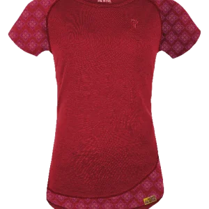 Camiseta WoodWool Lady Tilly Allover | Ladrillo rojo cocido